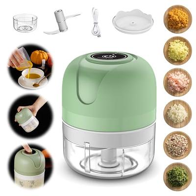 Electric Mini Garlic Chopper, 100ML USB Mini Food Chopper Garlic Mincer,  Vegetable Chopper, Onion Chopper, Portable Small Food Processor for Garlic