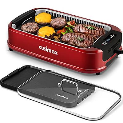 Household Smokeless Electric Grill & Griddle for Meat, Fish and