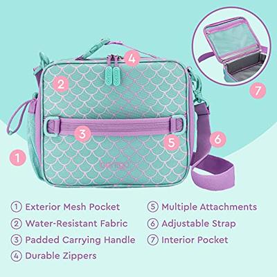 Bentgo® Kids Lunch Bag - Durable, Double Insulated, Water-Resistant Fabric,  Interior & Exterior Zippered Pockets, Water Bottle Holder - Ideal for  Children 3+ (Mermaid Scales) - Yahoo Shopping