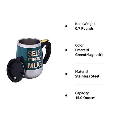 IAMPDD Self Stirring Mug Auto Self Mixing Stainless Steel Cup for  Coffee/Tea/Hot Chocolate/Milk Mug for Office/Kitchen/Travel/Home  -450ml/15oz The best gift（Emerald Green）… - Yahoo Shopping