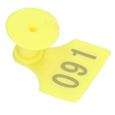 100PCS Labeling Number Tags Numbered Tag Single Side Plastic Tags for  Husbandry 