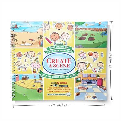  Create a Scene Sticker Book, Busy Book for Toddlers 1