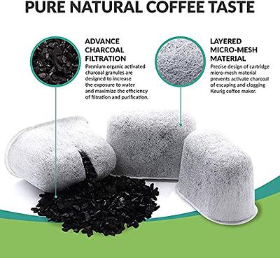  PUREHQ Ninja Water Filter for Ninja Dual Brew Coffee Maker and  Single Serve Pods Grounds PB051 - Compatible with DualBrew Pro CFP301 CFP307  - Includes Filter Holder, 3 Pack of Charcoal