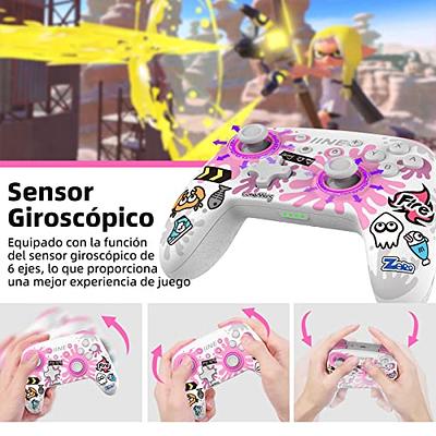 ROTOMOON Upgraded Pink Wireless Pro Controller Compatible with Nintendo  Switch/Oled/Lite, with Programmable Function, Wake-Up, Gyro Axis, Turbo,  Dual