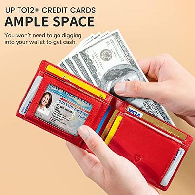 Men's Wallet RFID Blocking Slim Money Clip Credit ID Card Holder Thin  Minimalist 