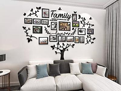 DIY Wall Decor Living Room Family Tree Wall Decor Sticker 3D Picture Frames  Collage Wall Decor Living Room Wall Decor - Yahoo Shopping