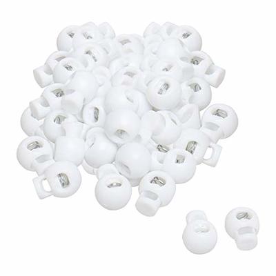 30PCS Plastic Cord Locks End Spring Stopper Fastener Slider End Spring Stop  Toggle for DIY Drawstring 