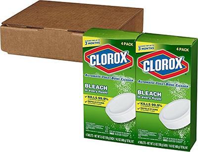 Clorox Toilet Bowl Cleaner with Bleach, Rain Clean, 24 fl oz, 6-count