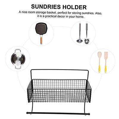 Alipis Under Shelf Storage Basket, Metal Wire Hanging Baskets Under Shelf  Organizer Cabinet Storage Container Holder for Kitchen, Pantry, Bathroom,  Office (Black) - Yahoo Shopping