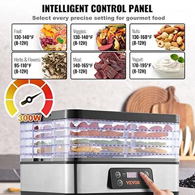 Fruit Dryer Vegetables Herb Meat Drying Machine Household Food Dehydrator  Pet Meat Dehydrated Snacks Air Dryer With 5 Trays 220V