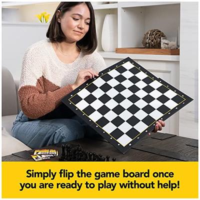  Pack & Go Chess & Checkers Board Game from Spin Master Games  Portable 2-Player Games Chess Board Chess Set for Adults and Kids Ages 8  and up : Toys & Games