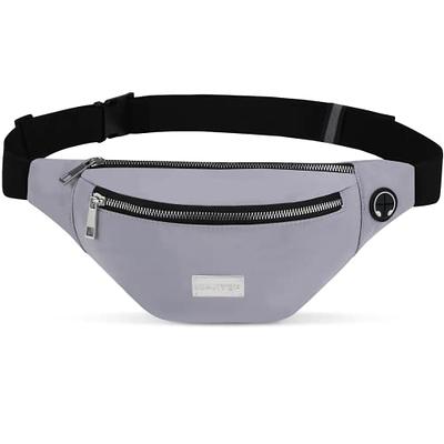 WESTBRONCO Fanny Packs for Women Men, Belt Bag with 4 Zipper Pockets,  Fashion Waist Packs, Lightweight Crossbody Bags with Adjustable Strap for