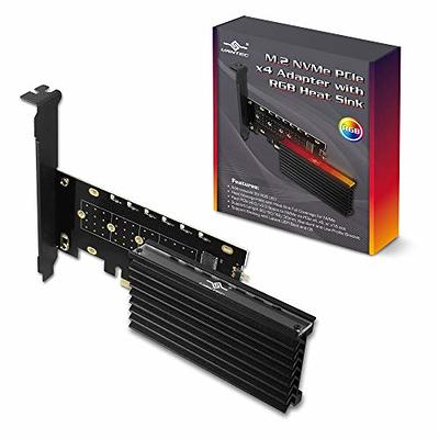 GLOTRENDS PCIE M.2 Adapter NVMe Adapter M.2 Heatsink