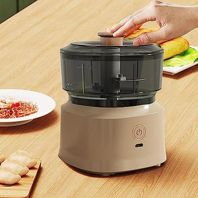 USB Rechargebale Electric Garlic Grinder - Mini Portable Wireless Food &  Nut Chopper for all Nuts Electric, Small Chopper Blender Food Processor