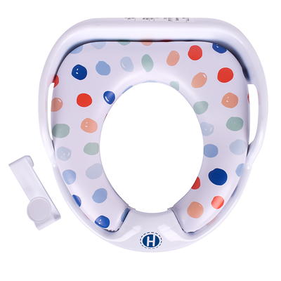 Baby Potty Training Toilet Seat with Soft Cushion Handles, EVA