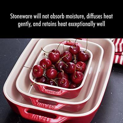 Staub Ceramics 4-Piece Baking Dish Set Cherry