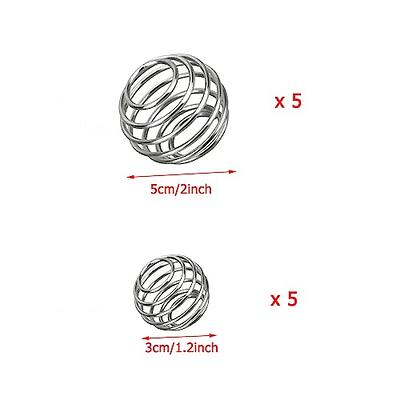 6 Pcs Shaker Balls Replacement Shaker Ball Shaker Bottle Balls Stainless  Steel Blender Ball,2inch