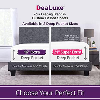 Extra Deep Pocket Fitted Sheet - Single Fitted Sheet Only - Extra