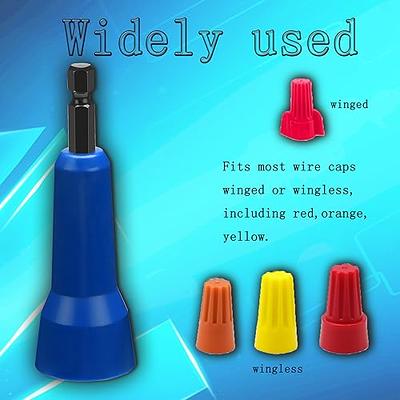 Wire Twisting Tool, Spin Twist Wire Connector Socket Wire Twisting Spinner  with 1/4 Chuck, Wire Nut Twister Bit Wire Twister Hand Tool for Drill,  Enhanced Wiring Efficiency (2PCS) 