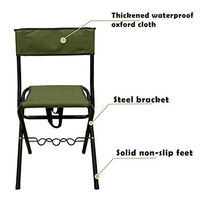 LEADALLWAY Folding Fishing Chair with Rod Holder,Green - Yahoo Shopping