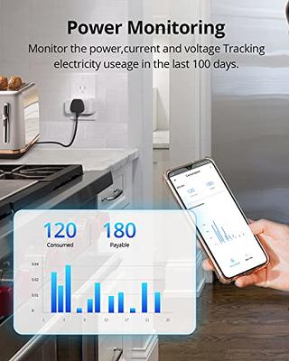 Aoycocr Bluetooth WiFi Smart Plug - Smart Outlets Work with Alexa