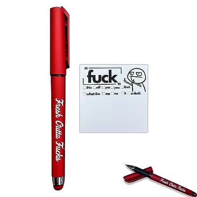 Fresh out of Fucks Pen Set (funny, sweary, office, gift)