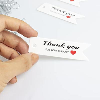 100Pcs Paper Blank Hanging Tags Label Tags with String and Hole