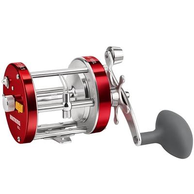 Alloy M Low Profile Saltwater Casting Fishing Reel, 7.5:1 / LEFT HAND