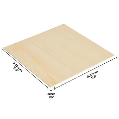 OUYZGIA 30 Pcs 3mm Plywood Basswood Sheets 11.8x11.8x1/8