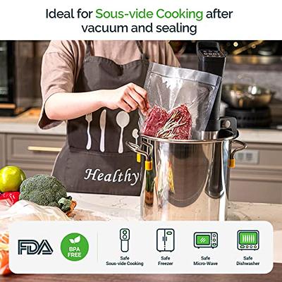 FoodSaver Vacuum Sealer Machine with Starter Vacuum Seal Bags & Rolls,  Safety Certified, Black - FM2000-FFP