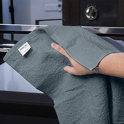 SOFT TEXTILES Pack of 12 Bar Mop Towels -16x19 Inches Kitchen Towels, 100%  Cotton, Super Absorbent Bar Towels, Multi-Purpose Rags for Home, Kitchen