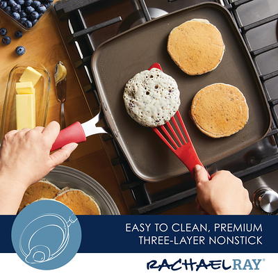Rachael Ray 2-Piece Nonstick Frying Pan Set, Aluminum, Almond, Cook + Create Collection
