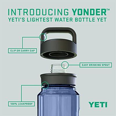YETI Yonder 600 ml/20 oz Water Bottle with Yonder Chug Cap, Navy