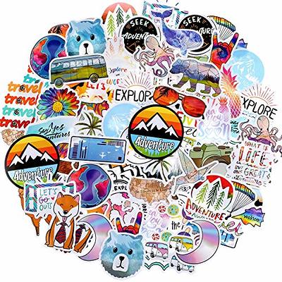 Waterproof Outdoor Hiking Camping Adventure Stickers for Water