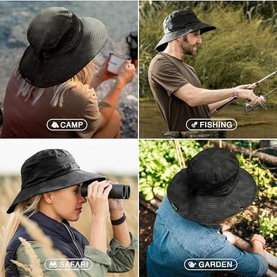 Geartop Fishing Hat UPF 50+ Wide Brim Sun Hat for Men and Women, Mens Bucket Hats with UV Protection for Hiking Beach Hats