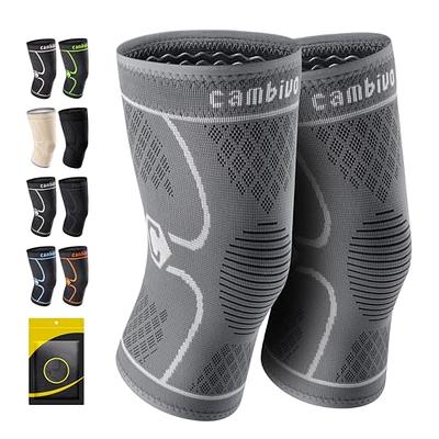 CAMBIVO 2 Pack Knee Brace, Knee Compression Sleeve for Men and Women, Knee  Support for Running, Workout, Gym, Hiking, Sports (Cool Gray,X-Large) -  Yahoo Shopping