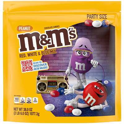 M&M's, Peanut Butter Chocolate Candy, Party Size, 38 Ounce 