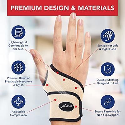 COPPER HEAL Adjustable Wrist Support Brace - Suitable for Both Right & Left  Hands Strap Short Sleeves Wraps Medical Recovery Pain Relief 