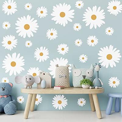  Daisy Flower with dots Wall Decals Nursery Decal