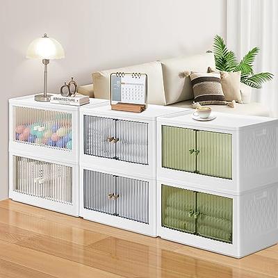 23Qt Plastic Storage Bins Organizer 3 Tier, Stackable Storage Boxes with  Lids, Storage Containers for Bedroom Living Room Kitchen Study Office