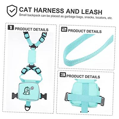 Balacoo Cat Hiking Harness Pet Backpack Dog Backpack Leash Pet