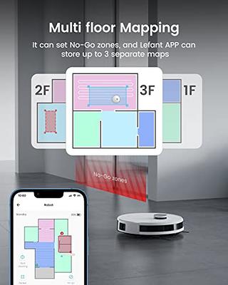  Lefant Robot Vacuum and Mop, Lidar Navigation, 4000Pa