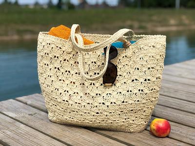 Straw Bag French Basket French Market Basket Beach Bag 