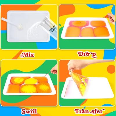 Arts & Crafts for Kids,Water Marbling Paint Kit,Make Your Own Clay  Handprint Bowls,Art Supplies,Christmas Gifts Birthday Gifts for 4 5 6 7 8 9  10 Year