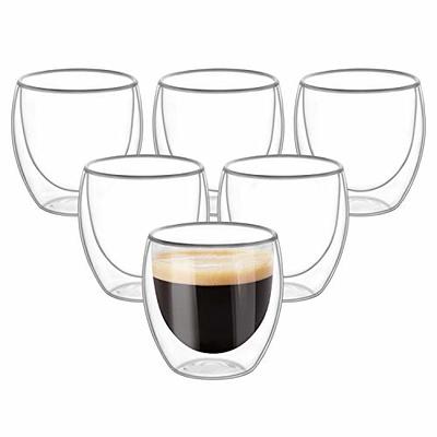 Godinger Large Coffee Mug Glass Double Wall Insulated - 16oz