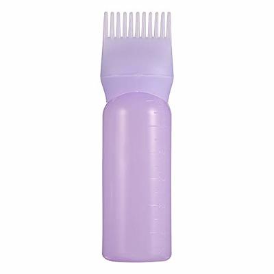 Sibba Root Comb Applicator Bottle, 6 Ounce Hair Oil Applicator Applicator  Bottle for Hair Dye Bottle Applicator Brush with Graduated S