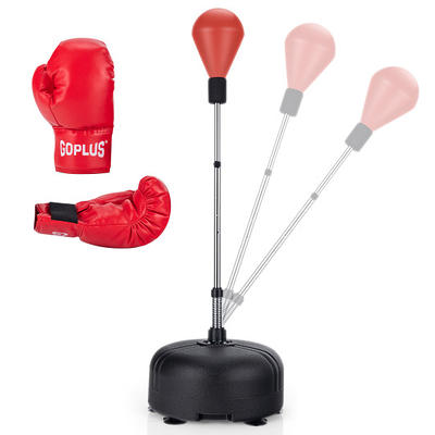 Punching Bag for Kids and Adults Boxing Set with Adjustable Standing Base,  Boxing Gloves, Hand Pump, Height Adjustable Boxing Bag Toys, Easy Assembly