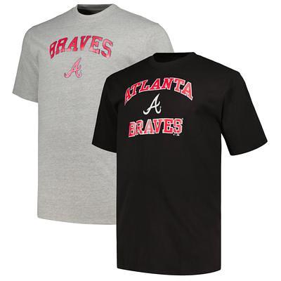 Atlanta Braves Profile Team Shorts - Gray/Navy