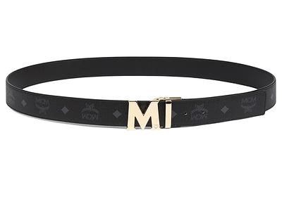 MCM Men's Claus Reversible Logo Leather Belt