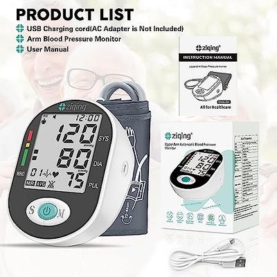 Blood Pressure Monitors, Bp Monitor - Blood Pressure Machine Large Cuff  Blood Pressure Monitor Upper Arm Cuff 8.7''-17.3'', Large Screen, 2 Users